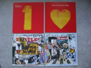 The Beatles All You Need Is Love,  1,  Anthology 2 & 3 Four Album Cover Slicks