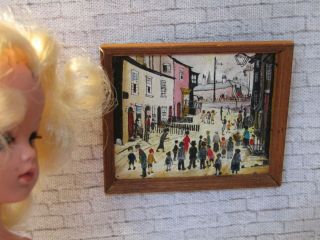 Vintage 1970s Doll Painting 1/6 Scale For Sindy Or Barbie Vintage Retro Home