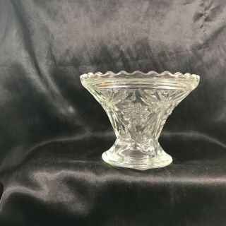 Vintage Anchor Hocking Early American Prescut Punch Bowl Stand