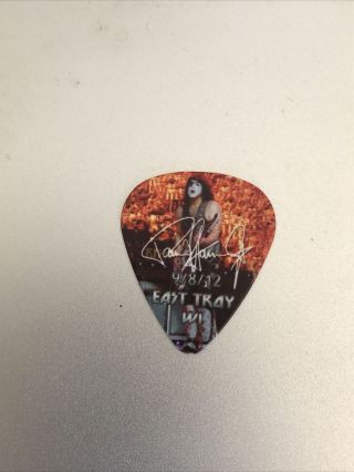 Kiss The Tour Us Live Icon Guitar Pick Paul Stanley 9/8/12 East Troy Wi Star