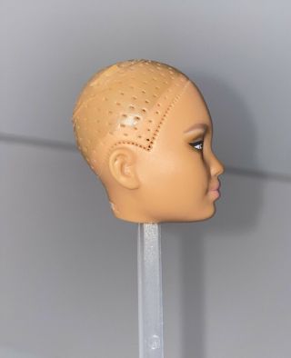 barbie head only ooak repaint hand painted bald Ready For Reroot 3