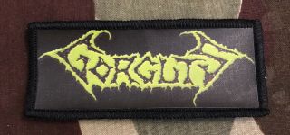 Gorguts Logo Printed Patch G023p Entombed Carnage Napalm Death