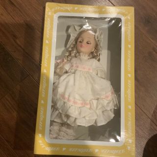 11 " Vintage Effanbee " Mary Had A Little Lamb " Doll 1986 With Stand Vtg