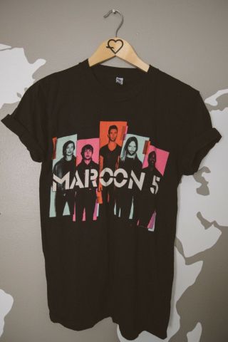 Vintage Maroon 5 Tee Shirt Unisex Size Small American Apparel