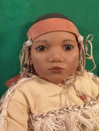 Awesome Annette Himstedt Indian Doll Puppen Kinder 25 Inches Box 2