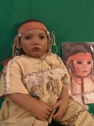 Awesome Annette Himstedt Indian Doll Puppen Kinder 25 Inches Box 3