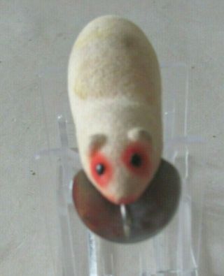 Vintage Fishing Lure 1929 Heddon Meadow Mouse Glass Eyes 3 " Long With No Tail