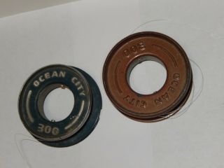 2 old Ocean City reel spools - 300 - vintage spinning reel - 2