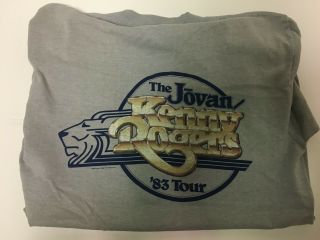 Vintage 1983 Kenny Rogers Shirt Jovan Tour Medium Grey 2