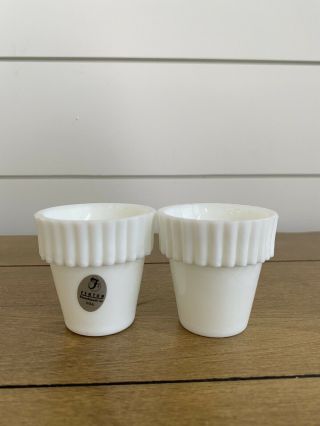Fenton Milk Glass Toothpick Holders Or Votives Or Mini Planters