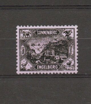007.  Switzerland 1880 Sonnenberg - Engleberg Hotel Post