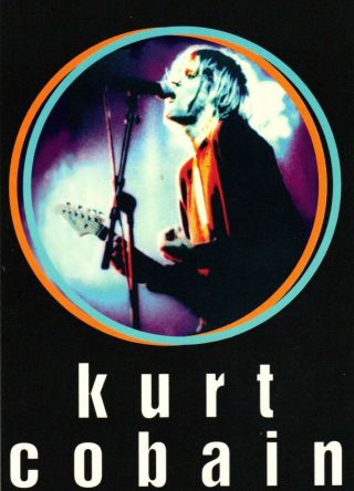 Nirvana Kurt Cobain In Concert Postcard 2000