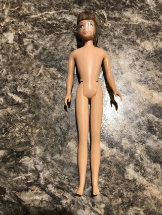 Vintage 1960’s Brunette Brown Hair Straight Leg Skipper Barbie Doll