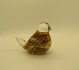 Joe St.  Clair Bird - Brown And White - Signed