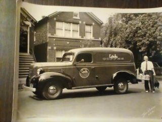 Old Photograph Of A Dodge Panel Delivery Truck,  Eureka Coffee,  Chicago Illinois