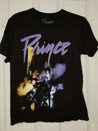 " Prince " Purple Rain T Shirt.  Sized Juniors Womens Medium