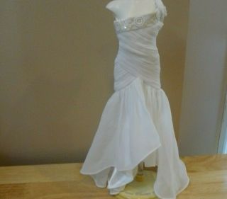 Franklin One Shoulder Chiffon Gown For Princess Diana Vinyl 16 Inch Doll