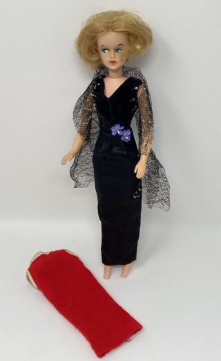 Vintage American Character Tressy Doll Blonde With 25904 Black Magic Gown