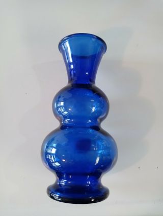 6 1/4 " Inch Cobalt Blue Glass Vase