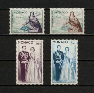 (yyay 155) Monaco 1960 Mnh Mi 653 - 656 Sc C55 - C58 Princess Grace Rainier Iii