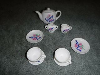 Ginny Doll Porcelain Tea Set 1987 Vogue Dolls Made In Taiwan 71 - 5070
