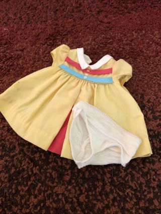 Vintage Chatty Cathy Nursery School Yellow Dress & Underwear Set Mattel