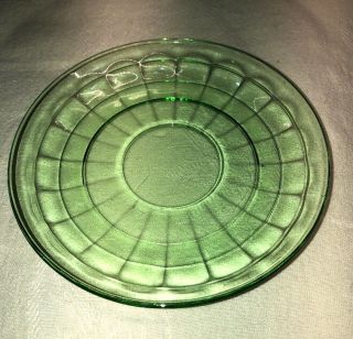 Depression Glass Anchor Hocking Block Optic Cup Saucer Green 1929 To 1933