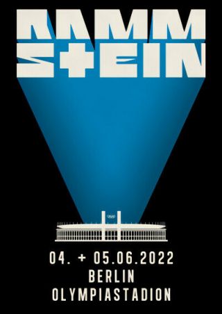 2022 Rammstein Berlin Olympiastadion Stadium Tour Promo Sheet A4 Mini Poster