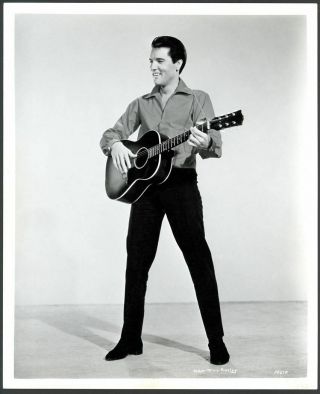 (4) Rare Elvis Presley 8 " X 10 " Vintage Photo (playing Guitar) 1960 