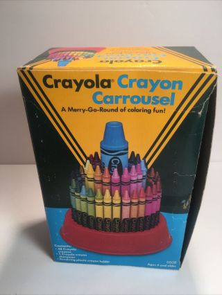 Vintage Crayola Crayon Carrousel 5508 48 - Box Only 1986 Binney & Smith G7