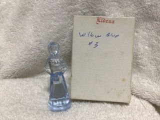 Degenhart ‘eldena’ Miniature Glass Doll Figurine 2 - 1/2” Mosser - Willow Blue (d7