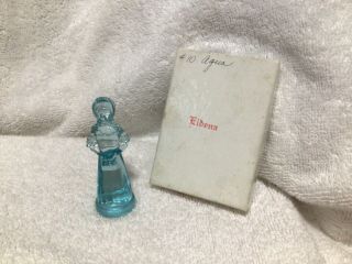 Degenhart ‘eldena’ Miniature Glass Doll Figurine 2 - 1/2” Mosser - Aqua (d3)