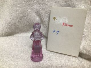 Degenhart ‘eldena’ Miniature Glass Doll Figurine 2 - 1/2” Mosser - Cranberry (d8)