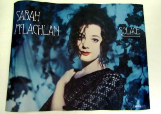 Sarah Mclachlan Solace Promo Poster 22 " X 17 " Arista Records 1991 Into The Fire
