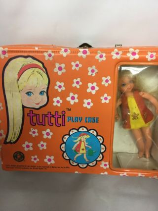 Vintage Mattel 1965 Tutti Play Case W/dolls
