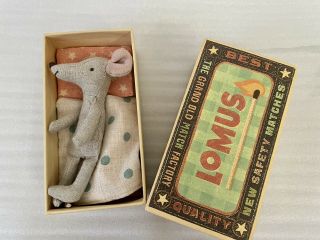 Maileg Cousin Mouse In Matchbox Retired Htf