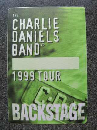 The Charlie Daniels Band Satin Concert Backstage Pass 1999 Tour