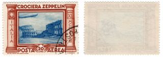 Italy Italia Regno 1933 Aerea Airmail Zeppelin Stamps Sassone Cat.  50