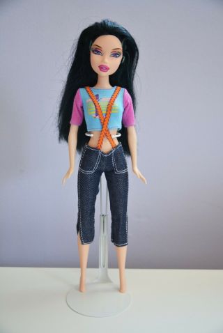 My Scene Barbie Roller Girls Nolee Doll Articulated