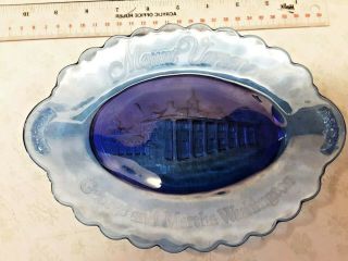 Avon - Cobalt Blue Mount Vernon Dish - George & Martha Washington