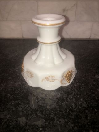 Vintage Westmoreland White Milk Glass Candle Holder