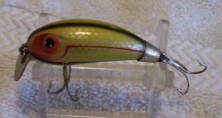 Vintage Wright Mcgill Miracle Minnow Lure 4/10/21 1.  75 " Yellow