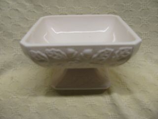 Jeanette Glass Co.  Square Shell Pink Candy Dish - No Lid 1957 - 1959