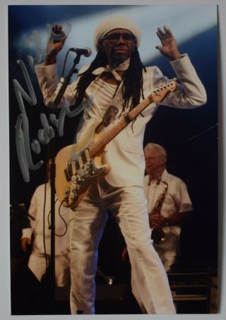 Nile Rodgers Signed Autograph 6x4 Photograph Photo Music Chic Le Freak Aftal