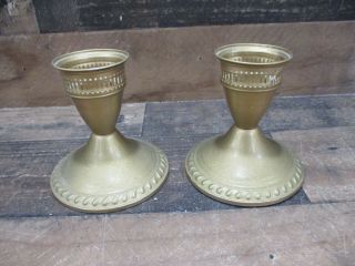 Vintage Pair Duchin Creation Sterling Silver Weighted Candlestick Holders