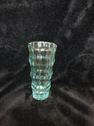 Unique Miniature Crystal Vase With A Green Tint In