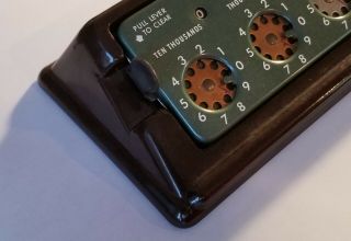 Vintage The Lightning Adding Machine Company Calculator - w/ Bakelite Base 2