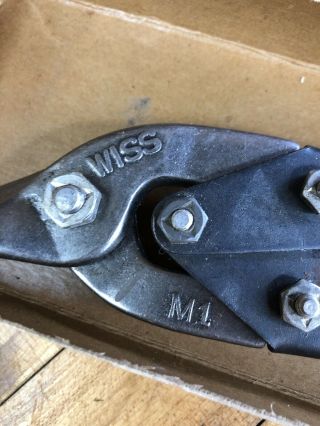 M15 Vintage Wiss Tin Snips Antique N.  O.  S 3