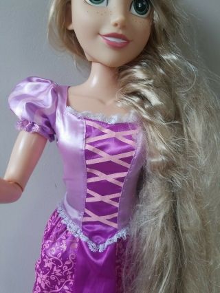 Disney Playdate Jakks Tangled Rapunzel Princess My Size 32” Large Poseable Doll 3