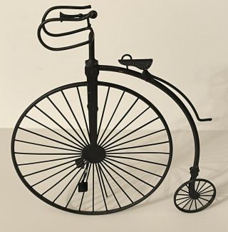 Home Décor Metal Bicycle Wall Hanging Penny - Farthing High Wheel Vintage